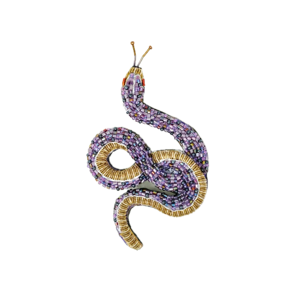 Amethyst Snake Brooch | Trovelore