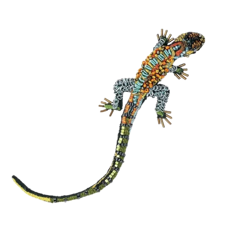 Caiman Lizard Brooch | Trovelore