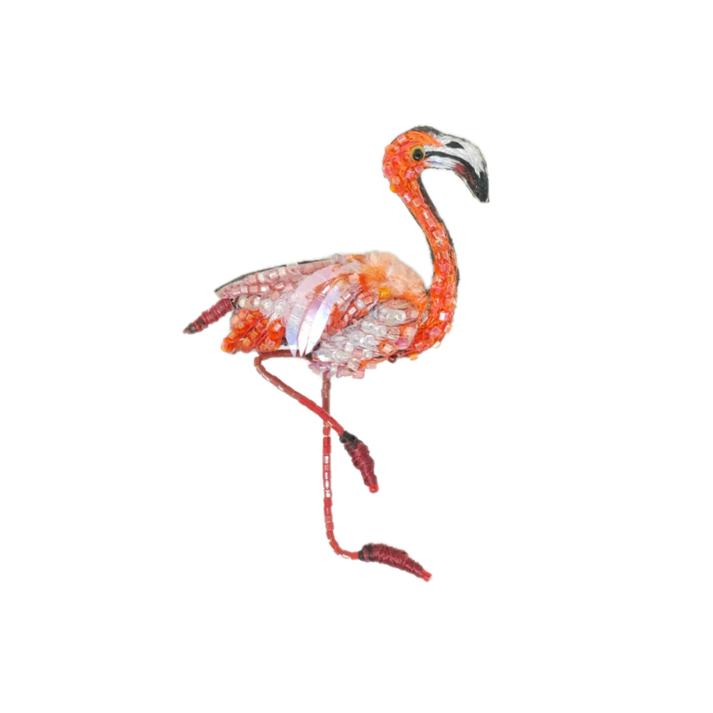 Caribbean Flamingo Brooch | Trovelore