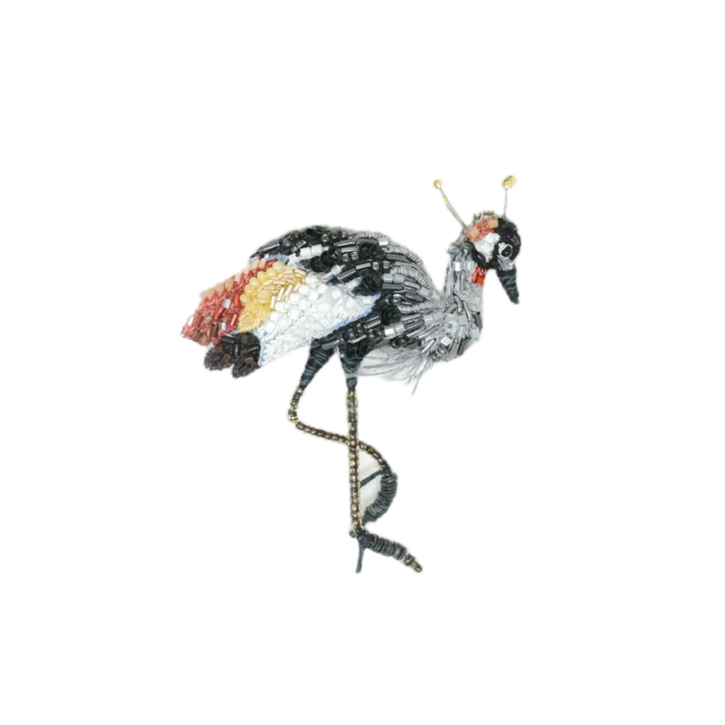 Crowned Crane Brooch | Trovelore