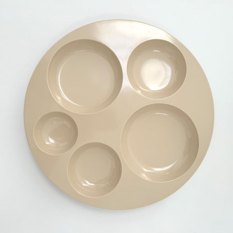 MCM Melamine Circle Tray | Bone