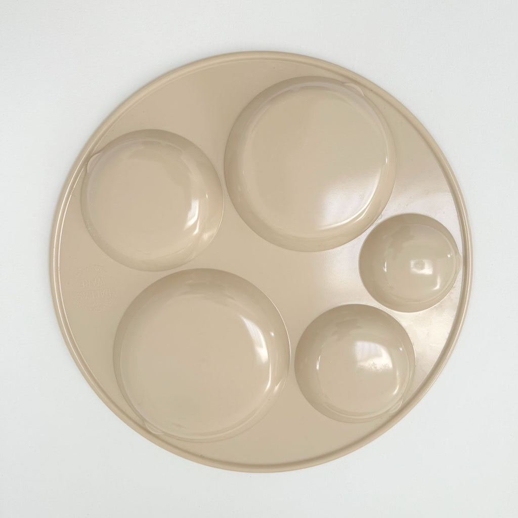 MCM Melamine Circle Tray | Bone