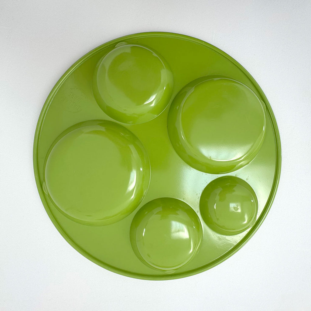 MCM Melamine Circle Tray | Green