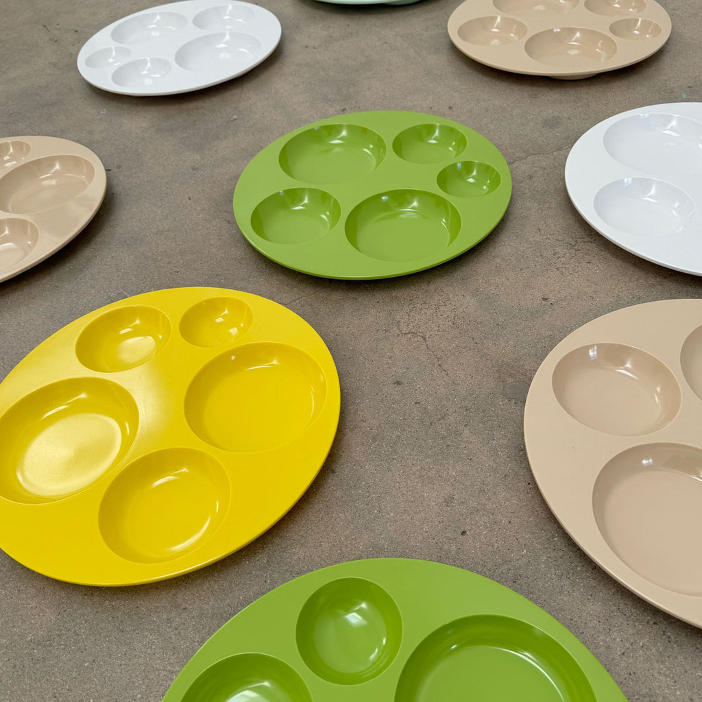 MCM Melamine Circle Tray | Green