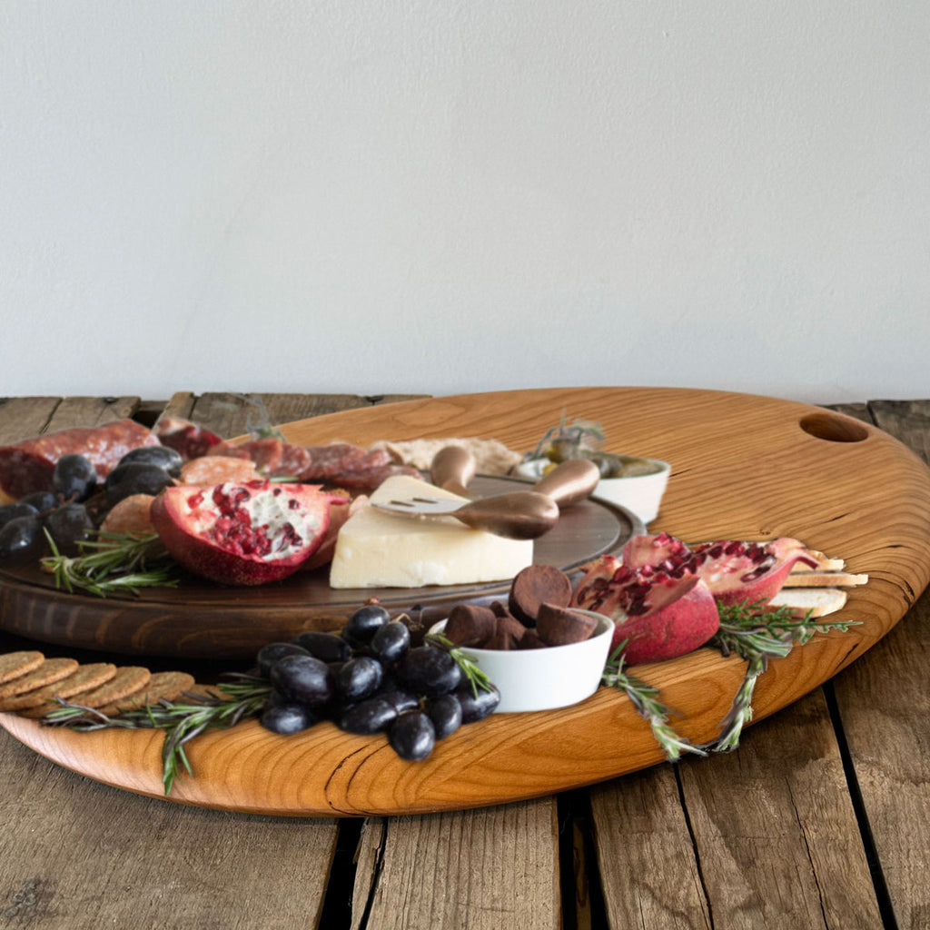 Oval Ouef Serving Tray | Black Walnut