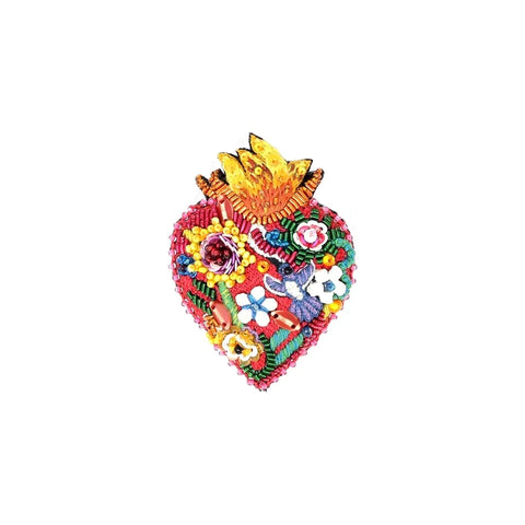 Flaming Heart Brooch | Trovelore