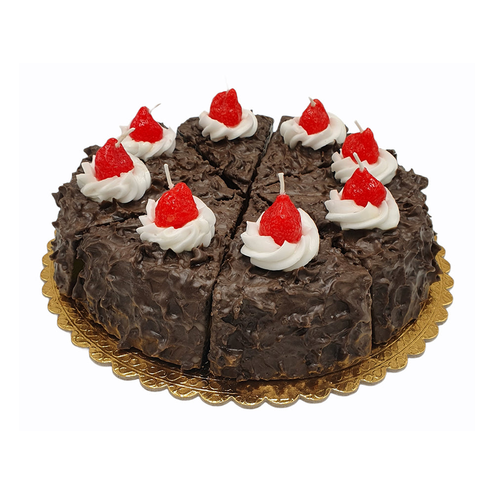 Black Forest Sliced Cake Candle | Italy