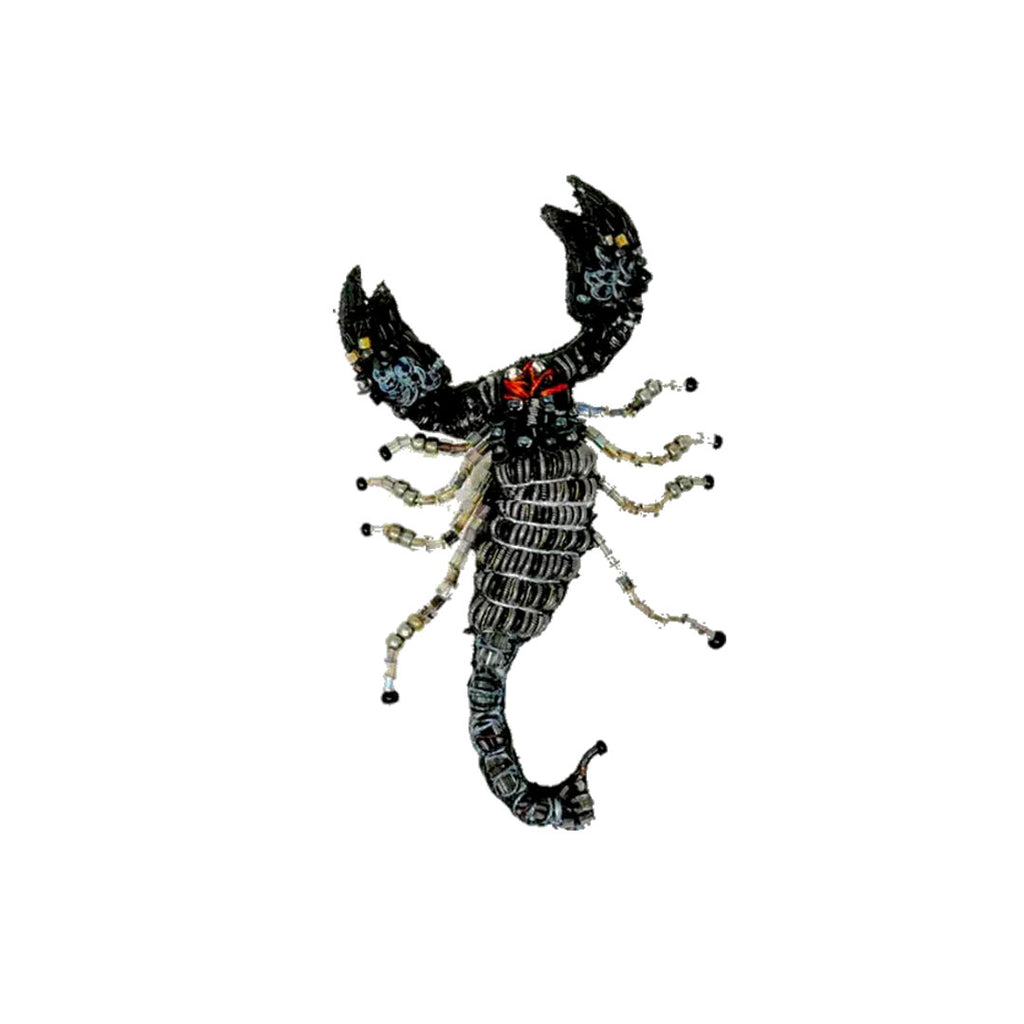 Indian Black Scorpion Brooch | Trovelore