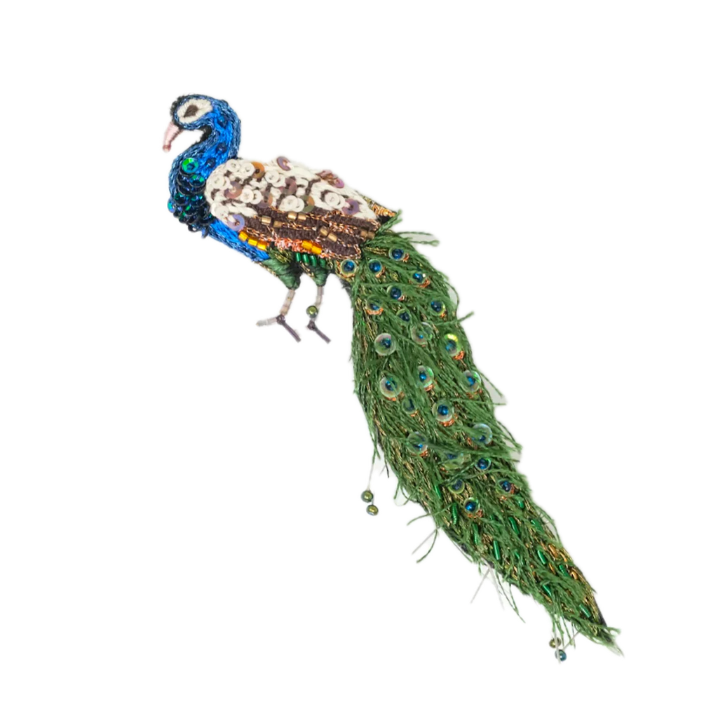 Jewelled Peacock Brooch | Trovelore