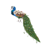 Jewelled Peacock Brooch | Trovelore