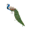 Jewelled Peacock Brooch | Trovelore