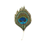 Luminous Peacock Brooch | Trovelore