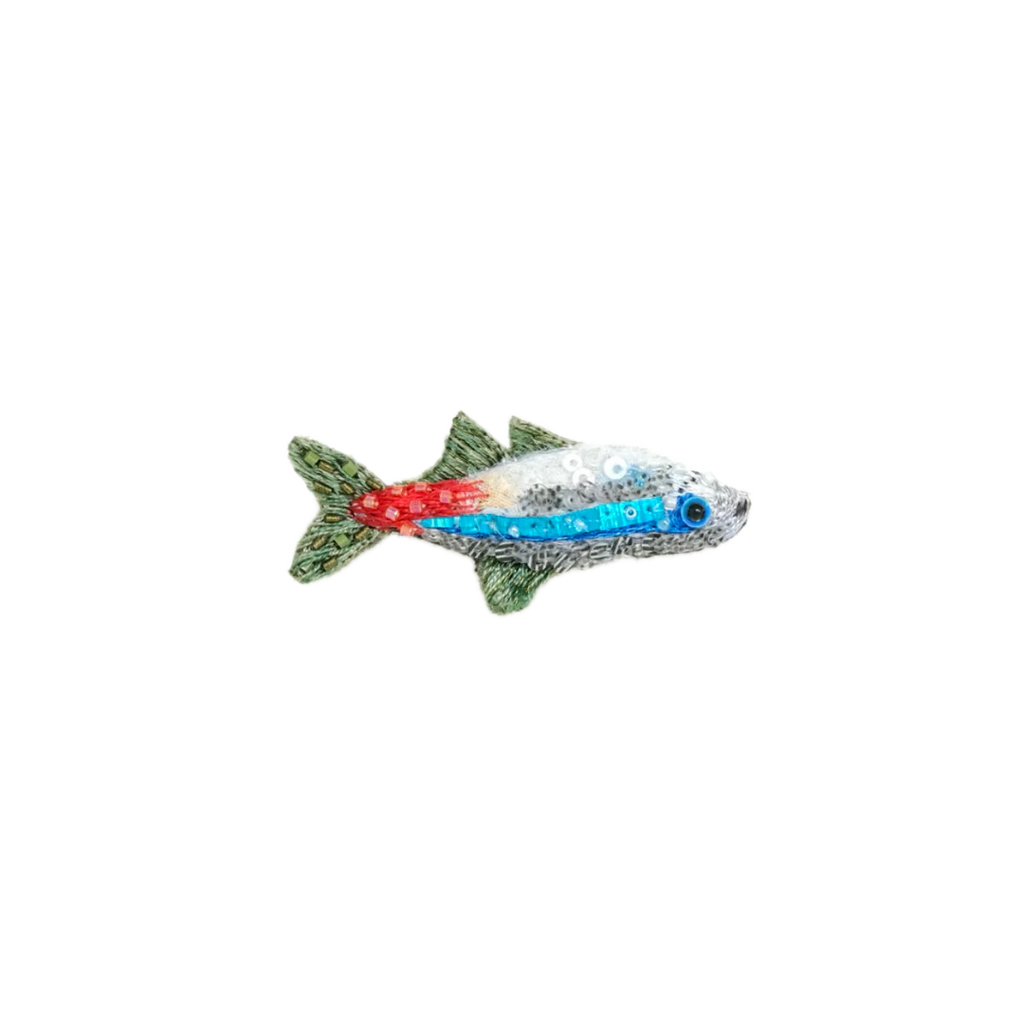 Neon Terra Fish Brooch | Trovelore