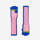 Outline Fingerless Gloves | Poppy Pink