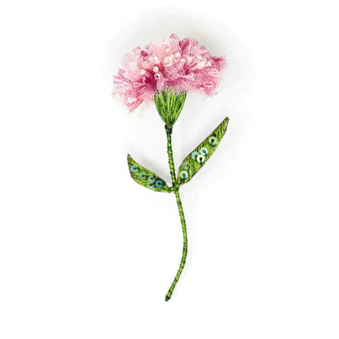 Pink Carnation Brooch | Trovelore