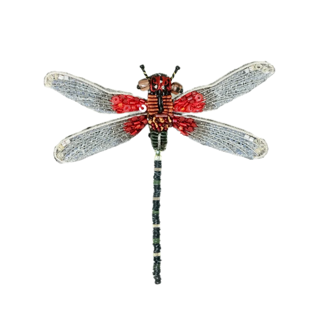 Rubyspot Damselfly Brooch | Trovelore