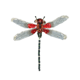 Rubyspot Damselfly Brooch | Trovelore