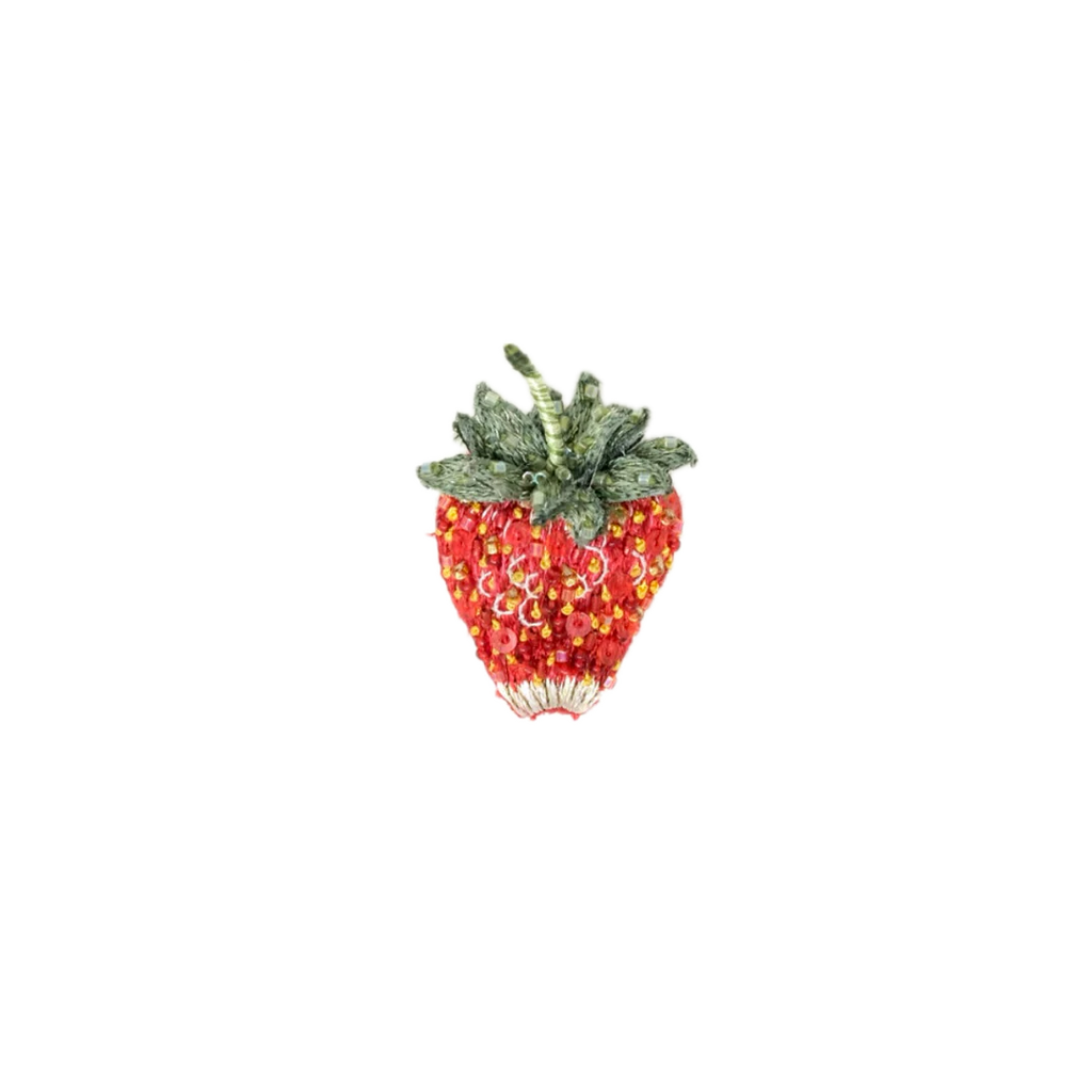 Sparkle Strawberry Brooch | Trovelore