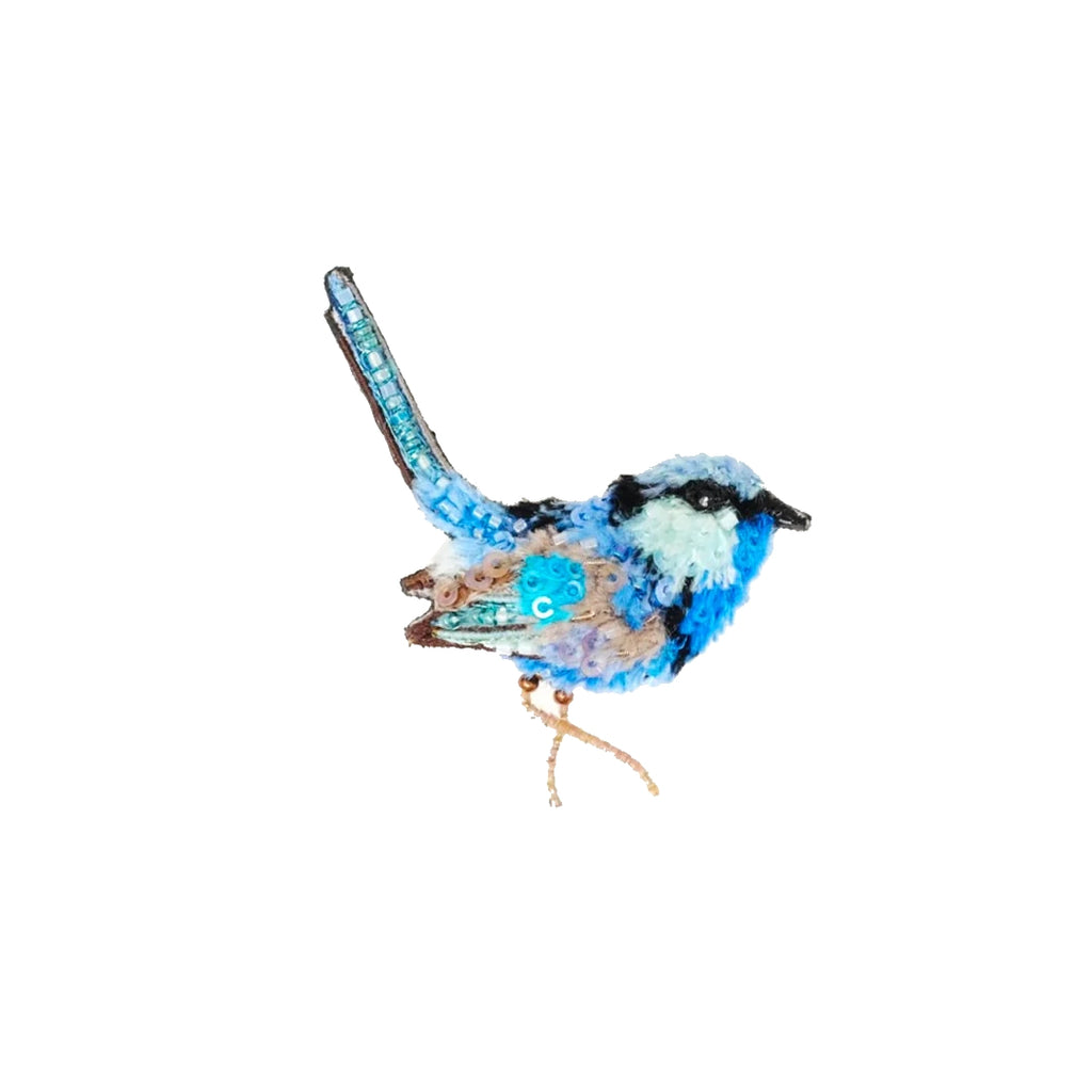 Splendid Fairy Wren Brooch | Trovelore – Ige Design