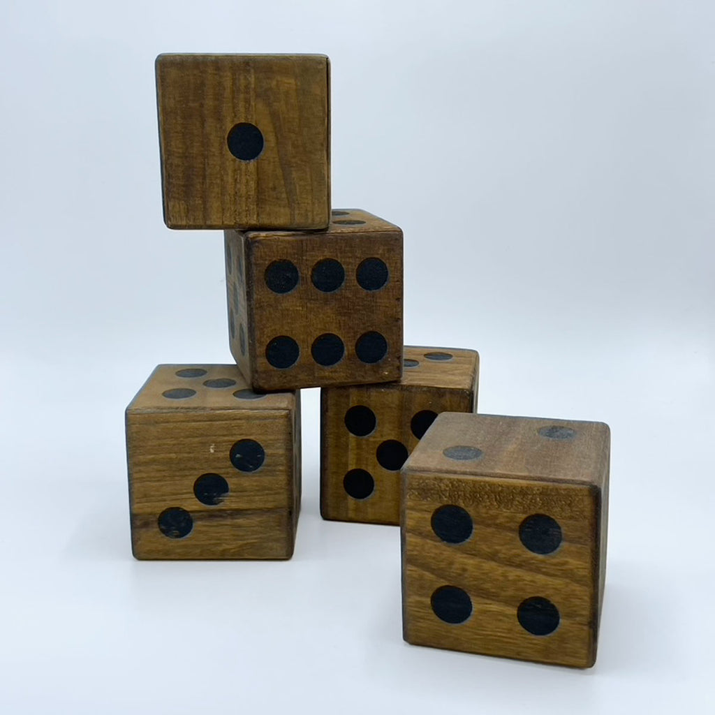 Vintage Extra Large Wooden Dice