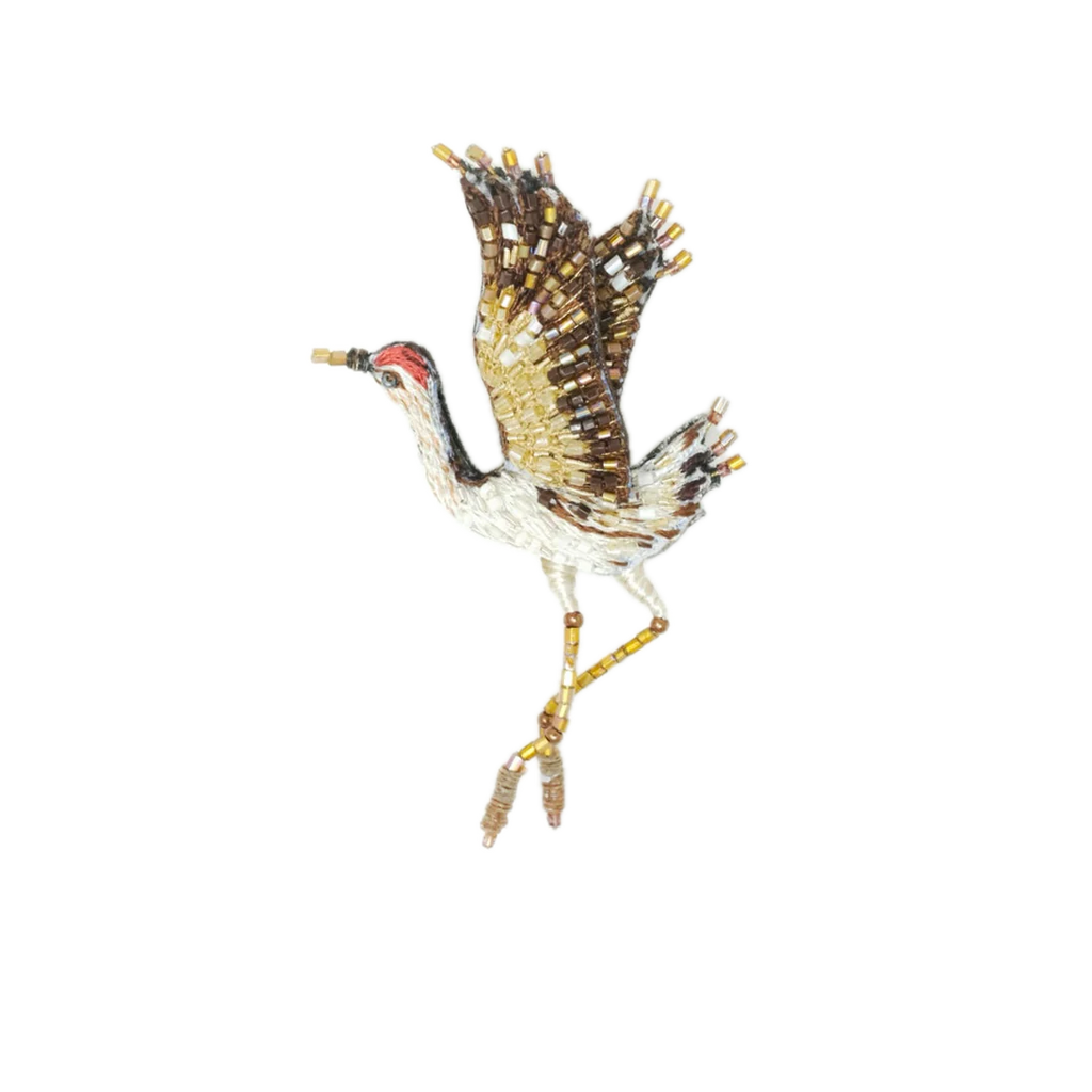 Whooping Crane Brooch  | Trovelore