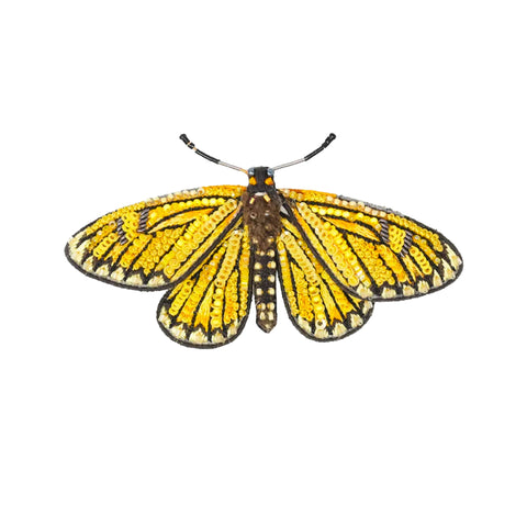 Yellow Coster Butterfly Brooch | Trovelore