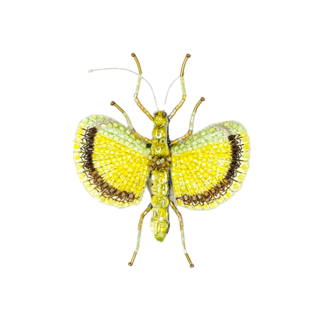 Yellow Umbrella Insect Brooch | Trovelore