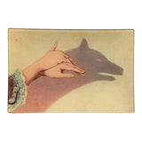 Wolf Shadow Puppet Tray - 9" x 6" Rectangle