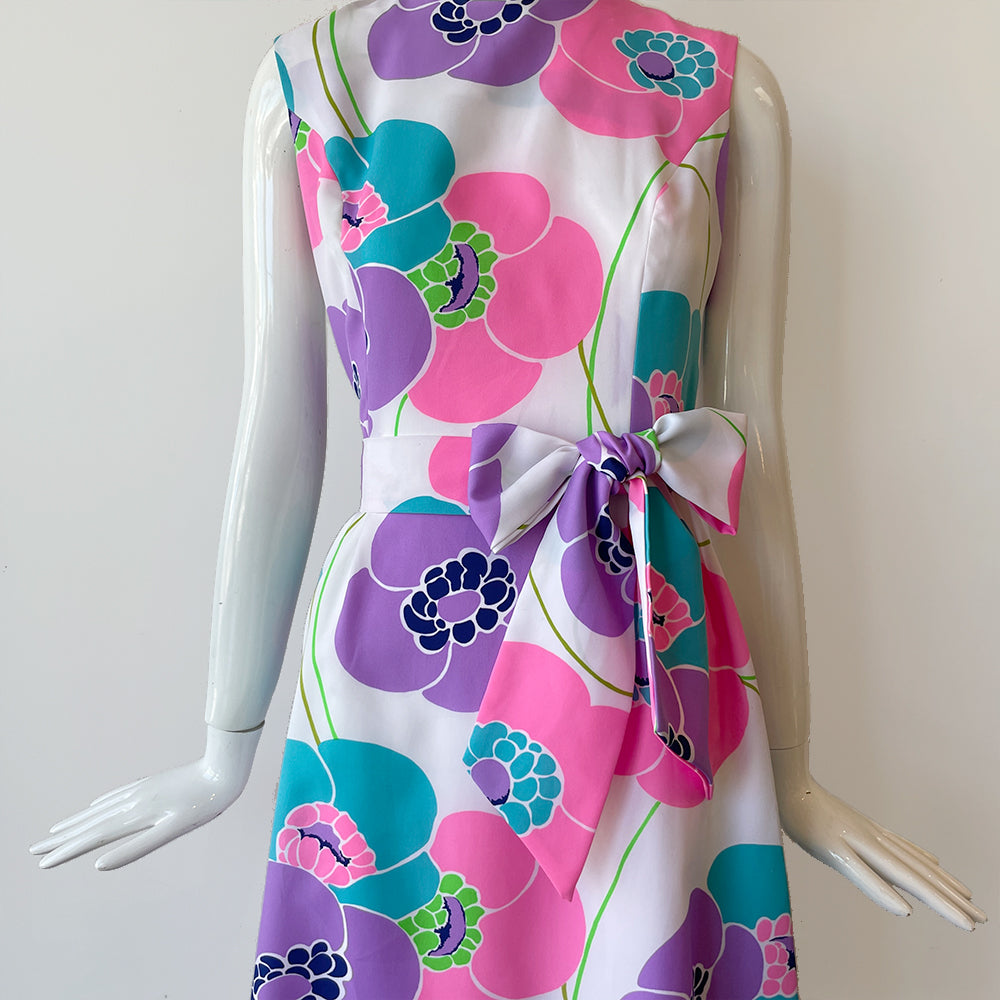 70s Sleeveless 'POP' Poppy Floral Dress – Ige Design